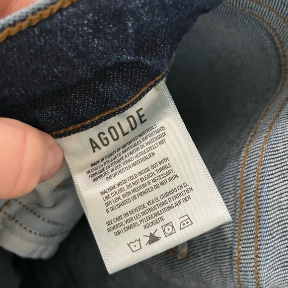 Agolde Nico High Rise Slim Jeans - Dark Wash - Size 26 - Picture 6 of 16